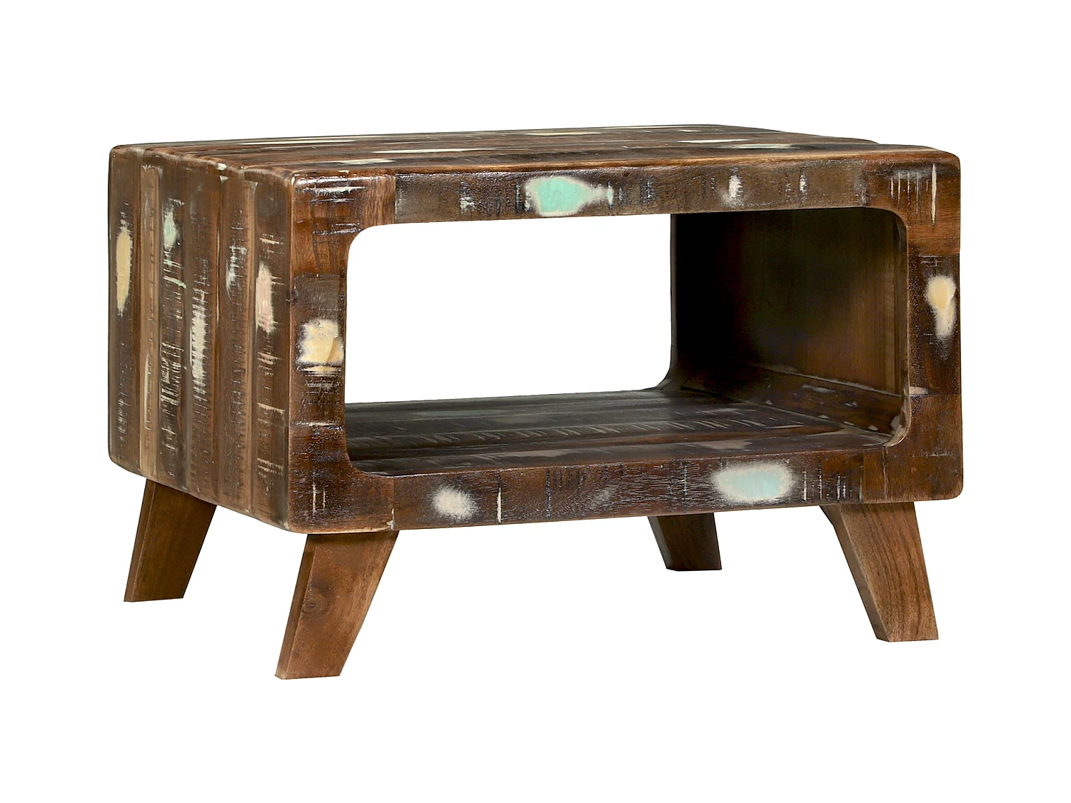 Table basse 50x50x35 cm en bois de récupération
