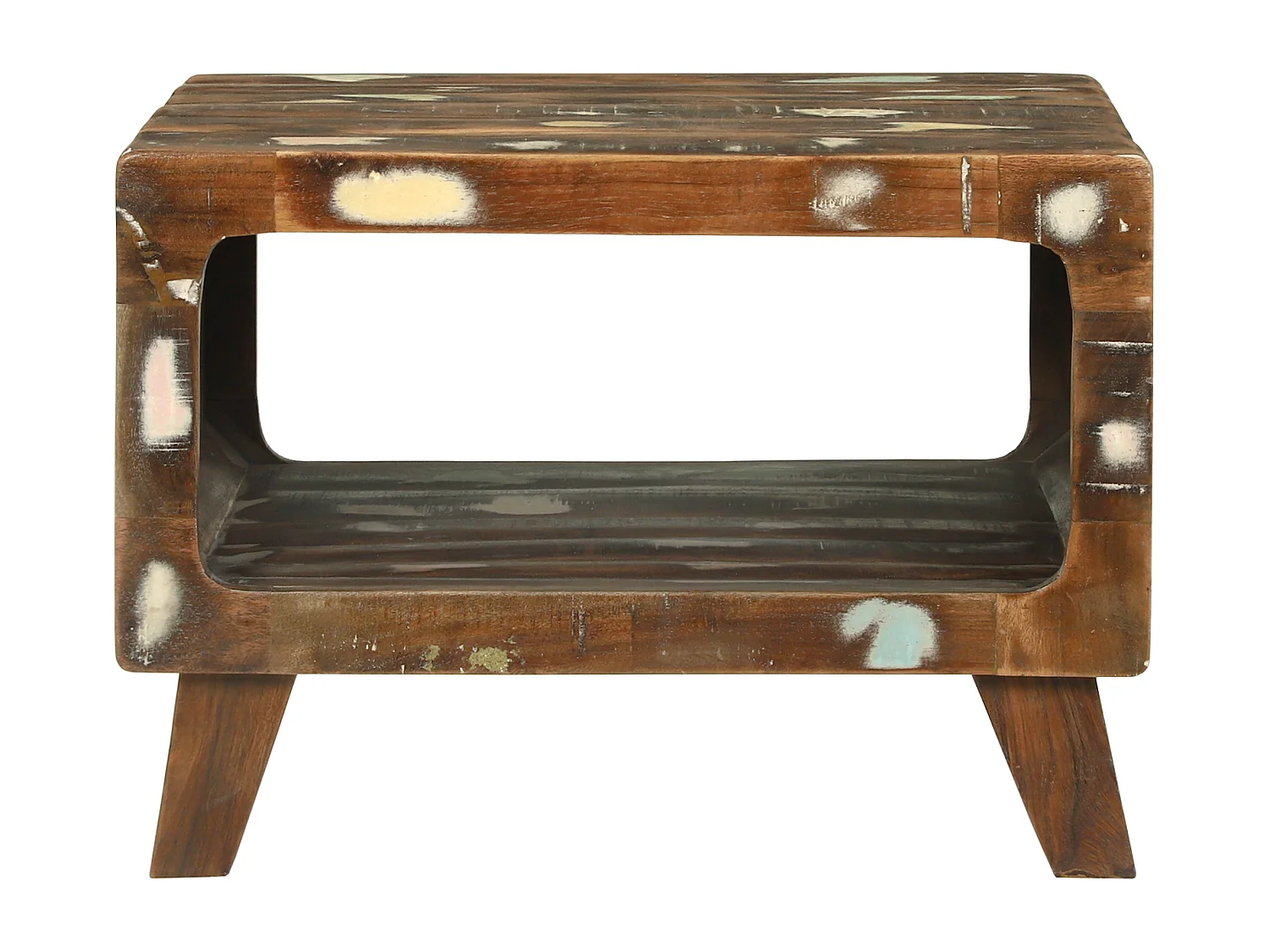 Table basse 50x50x35 cm en bois de récupération