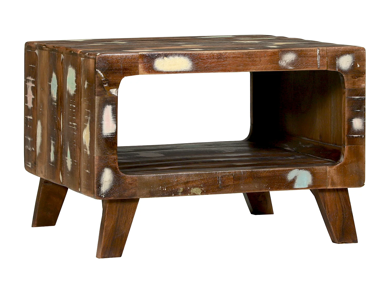 Table basse 50x50x35 cm en bois de récupération