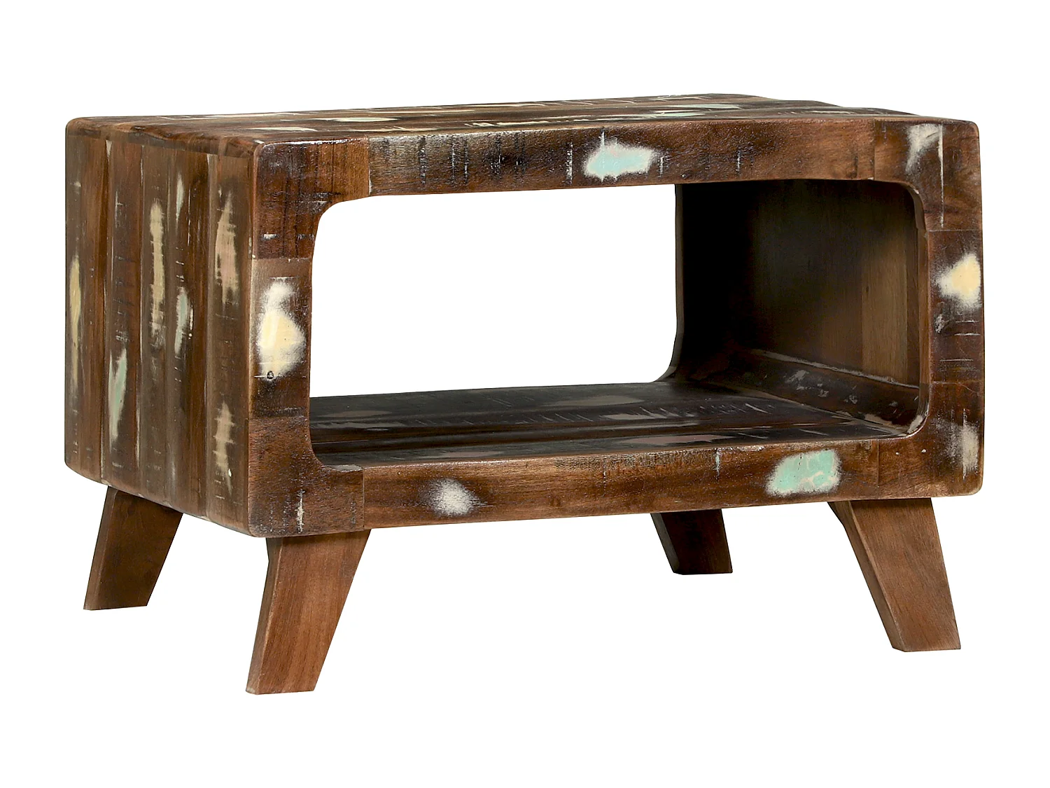 Table basse 50x50x35 cm en bois de récupération