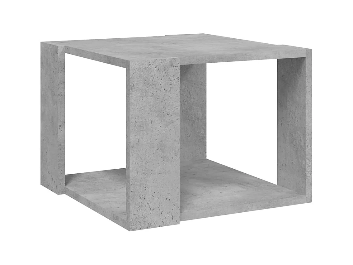 Table basse Gris béton 40x40x30 cm Bois d'ingénierie
