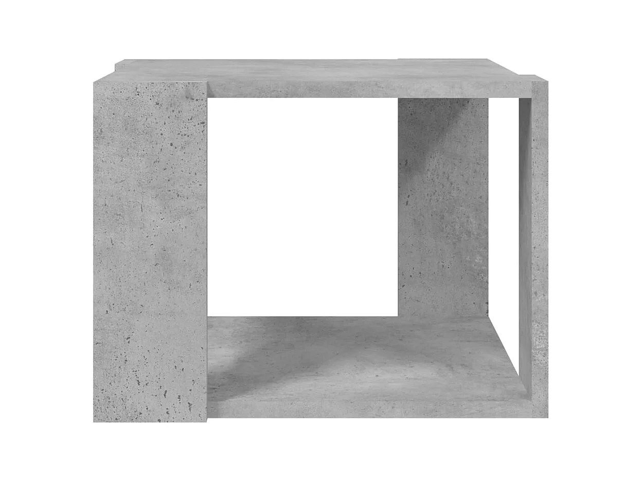 Table basse Gris béton 40x40x30 cm Bois d'ingénierie