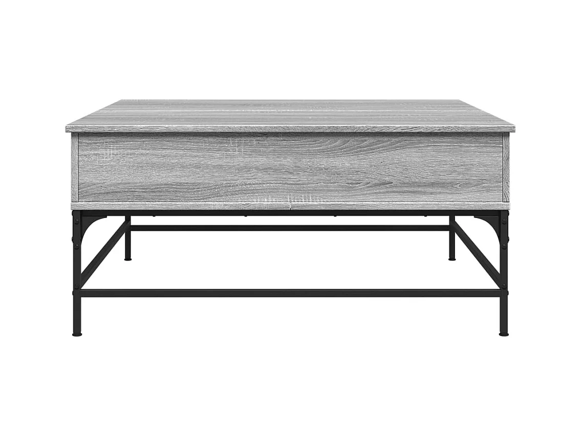 Sonoma salontafel grijs 95x95x45 cm bewerkt hout en metaal