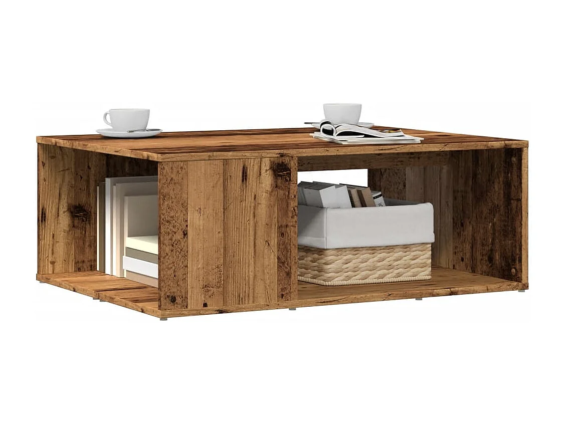 Tavolino da caffè in legno vecchio 90x67x33 cm in legno ingegnerizzato