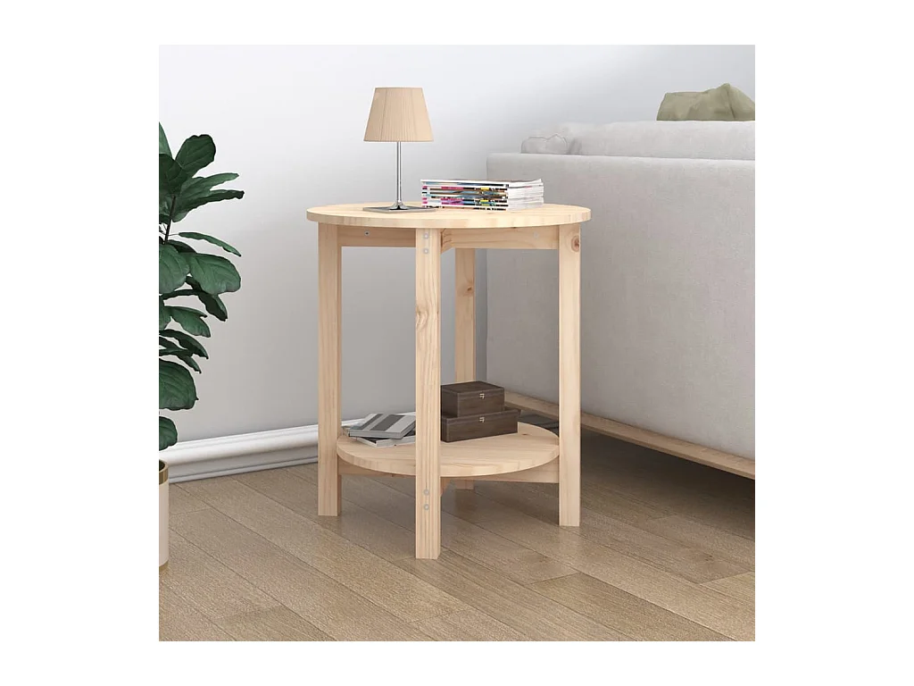 Table basse Ø 55x60 cm Bois massif de pin