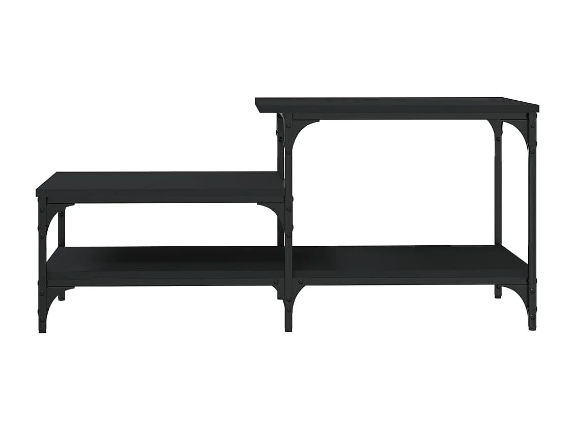 Table basse noir 100x50,5x45 cm bois d'ingénierie