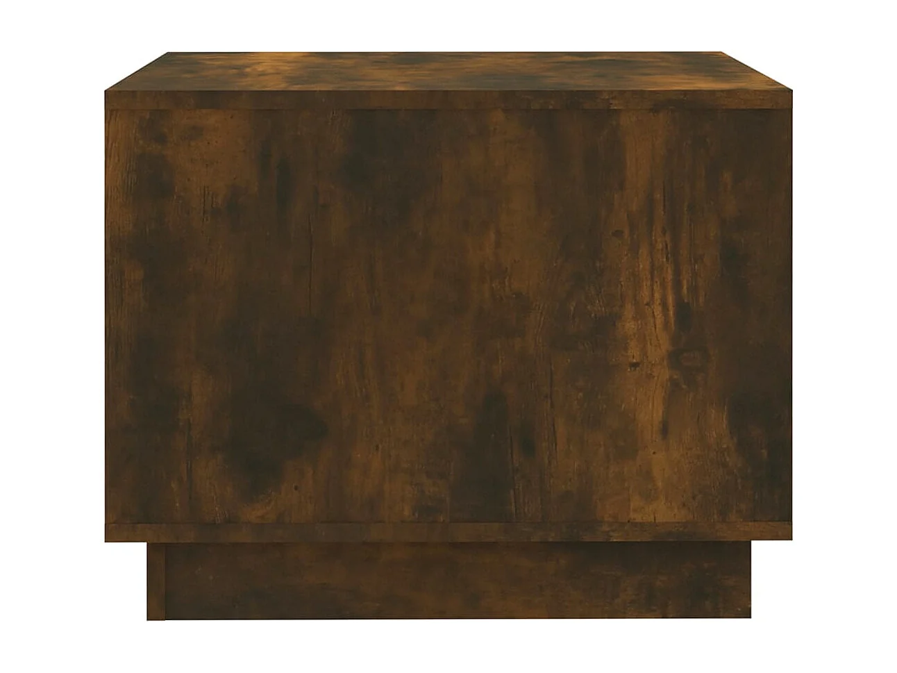 Table basse chêne fumé 55x55x43 cm bois d'ingénierie