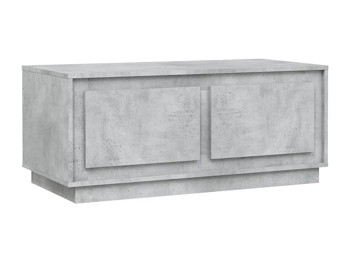 Betongrauer Couchtisch 102x50x44 cm Holzwerkstoff