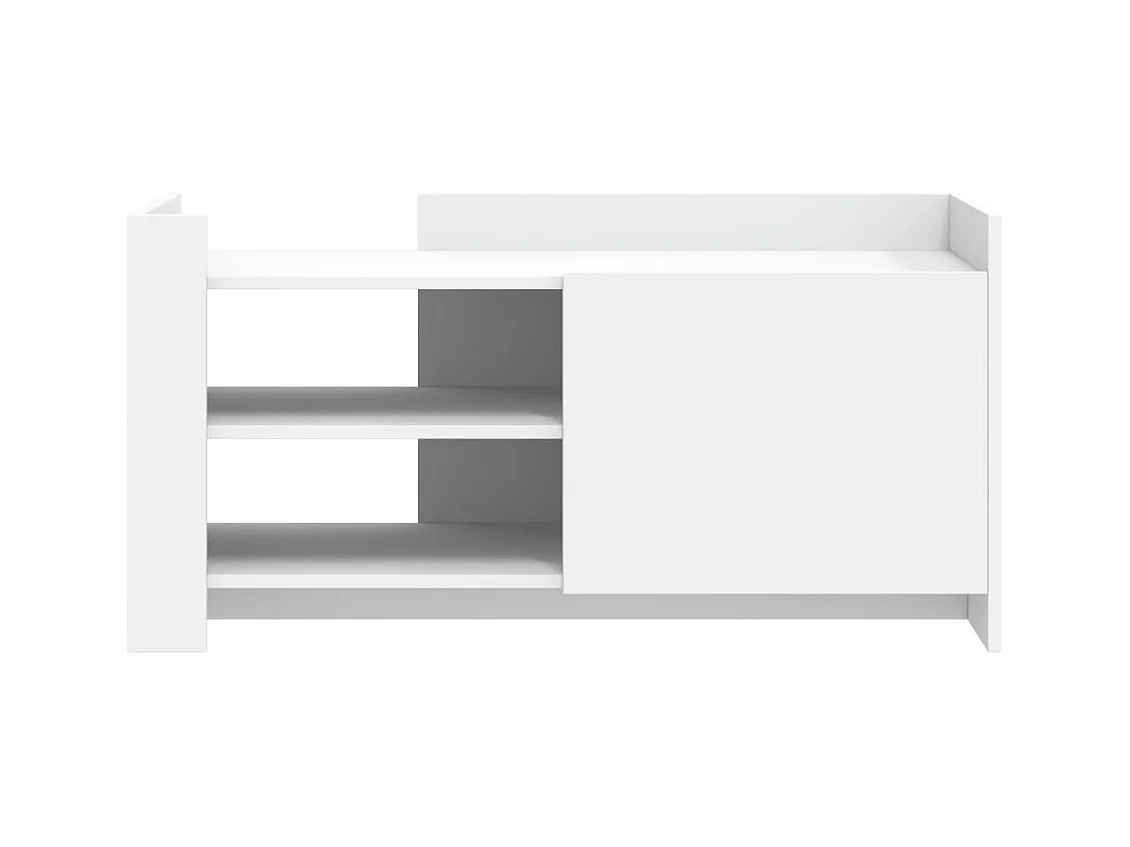 Table basse blanc 100x50x50 cm bois d'ingénierie