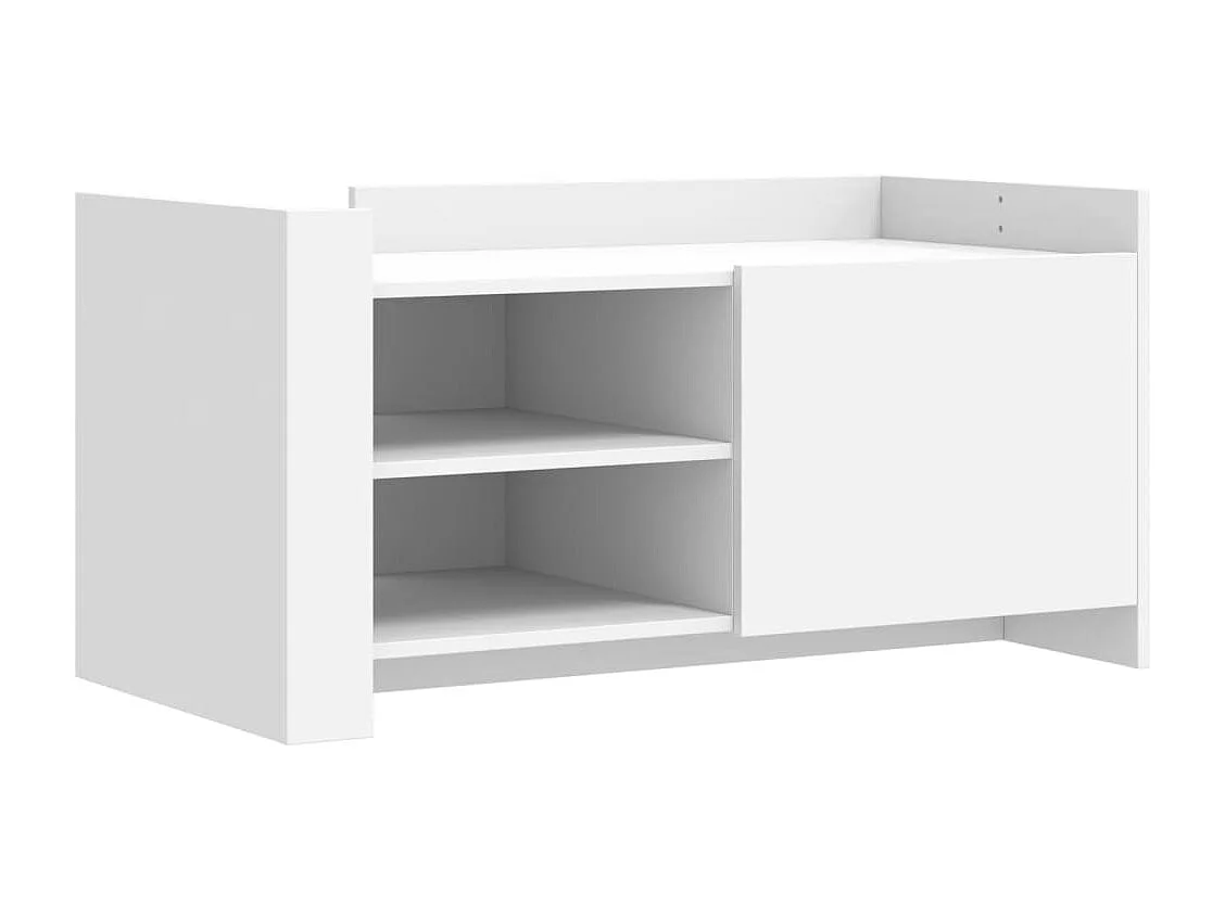 Tavolino bianco 100x50x50 cm in legno ingegnerizzato
