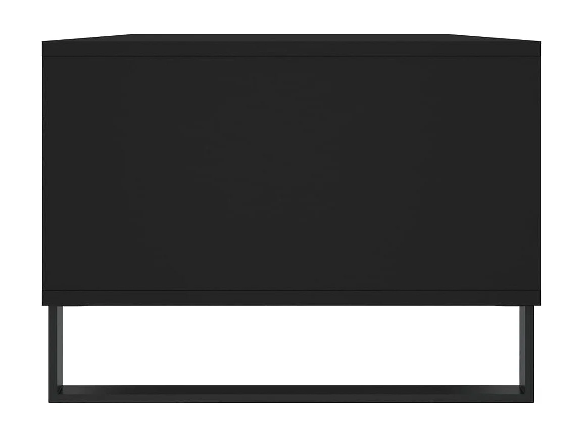 Table basse Noir 90x50x36,5 cm Bois d'ingénierie