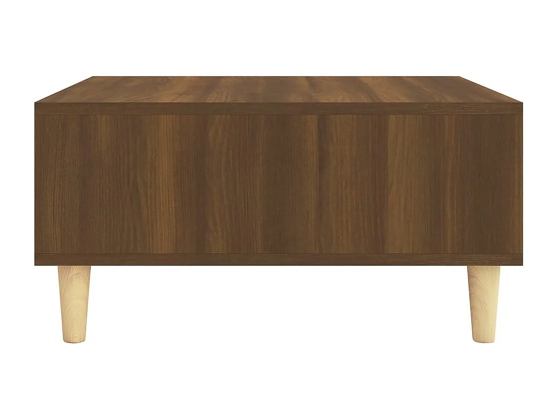 Table basse chêne marron 60x60x30 cm bois d'ingénierie