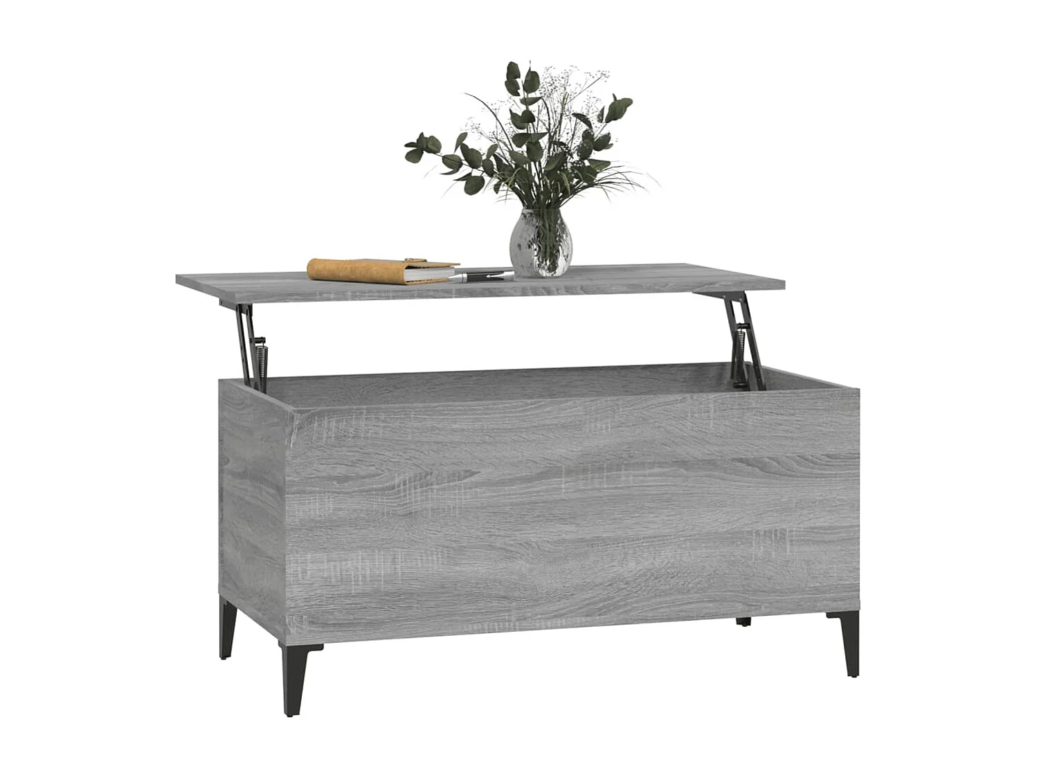 Mesa de centro Sonoma gris 90x44,5x45 cm Madera de ingeniería