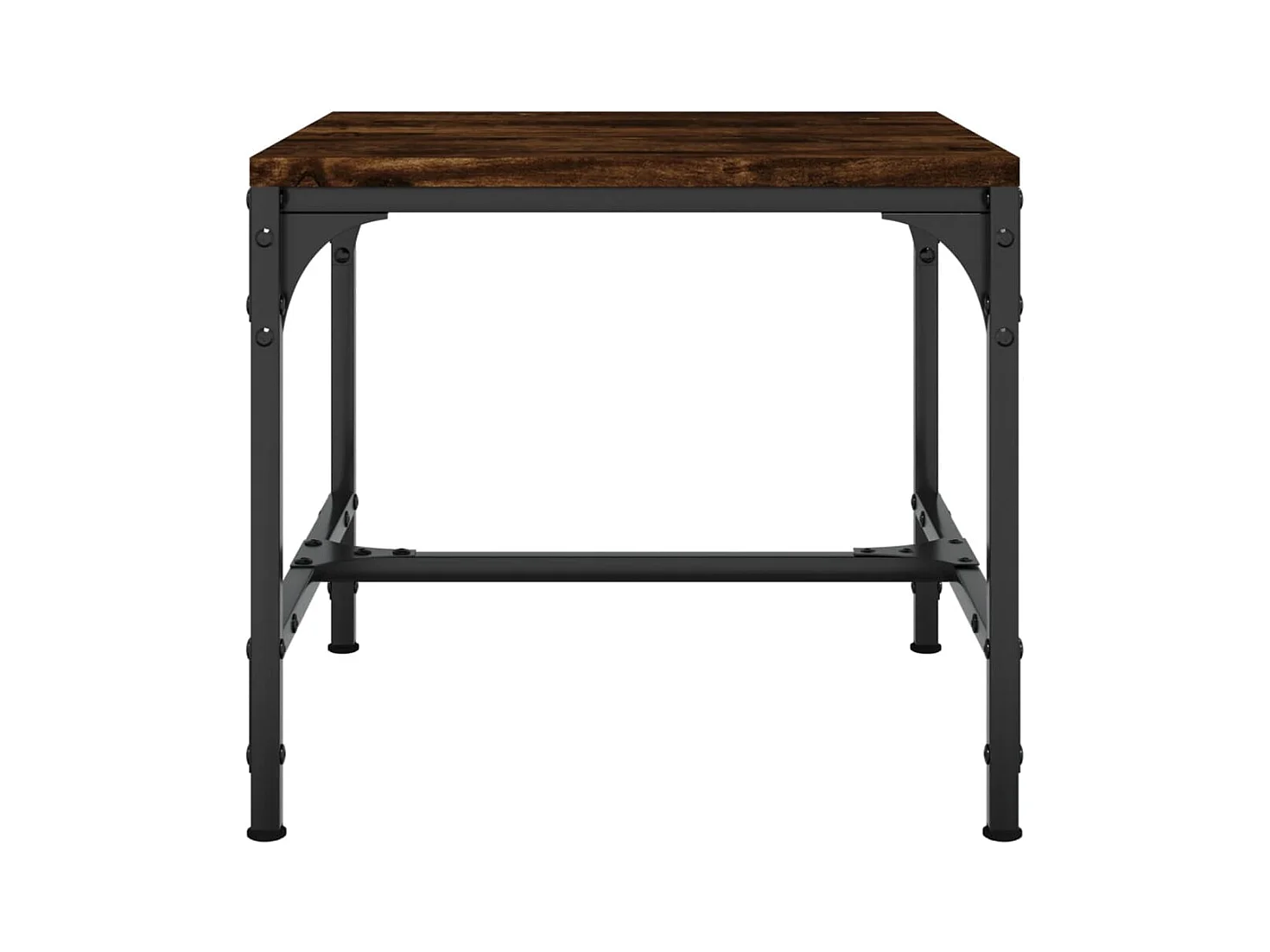 Table d'appoint Chêne fumé 40x40x35 cm Bois d'ingénierie