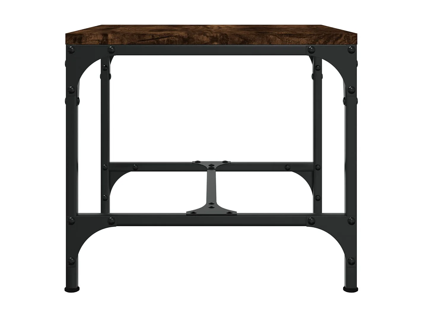 Table d'appoint Chêne fumé 40x40x35 cm Bois d'ingénierie