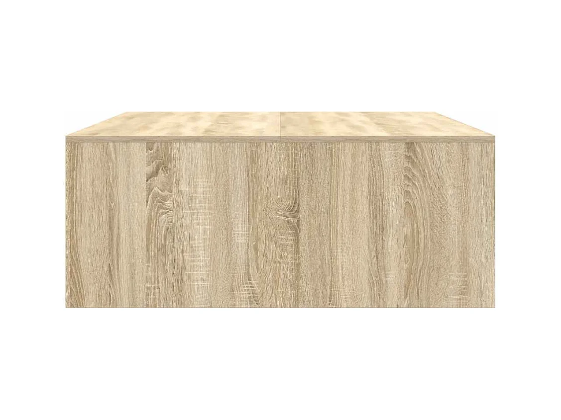 Table basse avec tiroirs chêne sonoma 100x100x40 cm