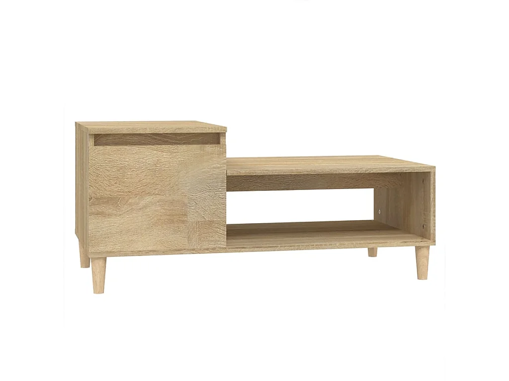 Table basse Chêne sonoma 100x50x45 cm Bois d'ingénierie