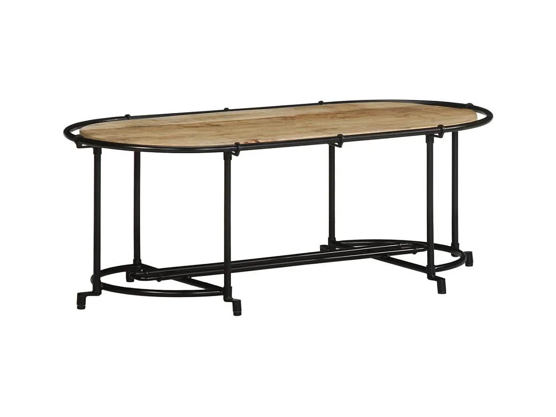 Table basse 110x55x40 cm bois de manguier massif brut