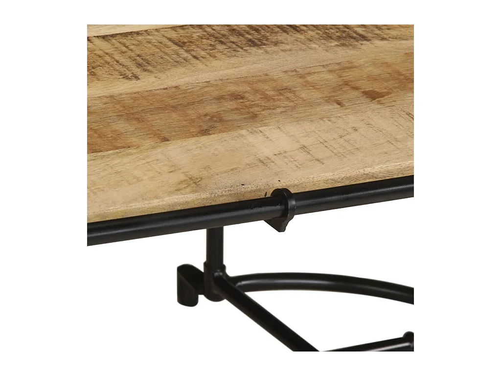 Table basse 110x55x40 cm bois de manguier massif brut