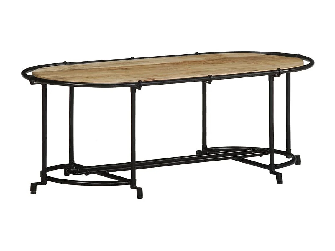 Table basse 110x55x40 cm bois de manguier massif brut