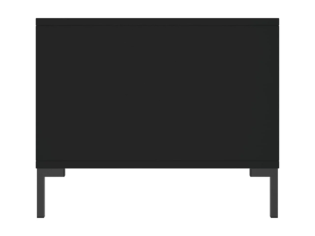 Schwarzer Couchtisch 90x50x40 cm Holzwerkstoff