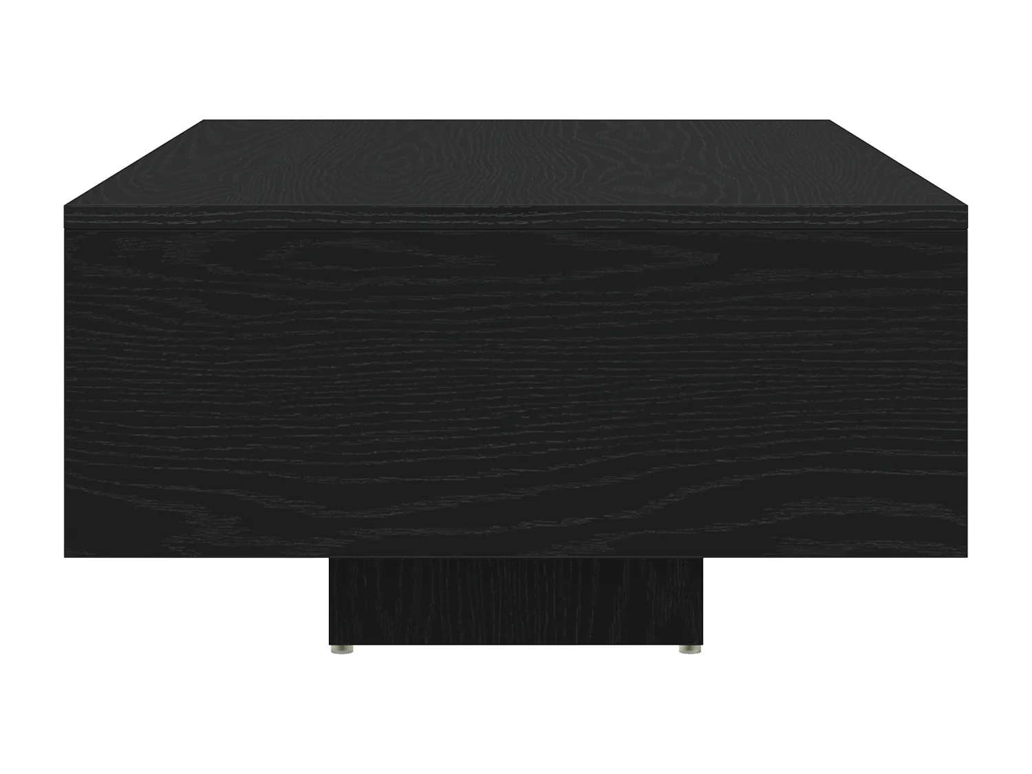 Table basse avec lumières LED Chêne noir 85x55x31 cm