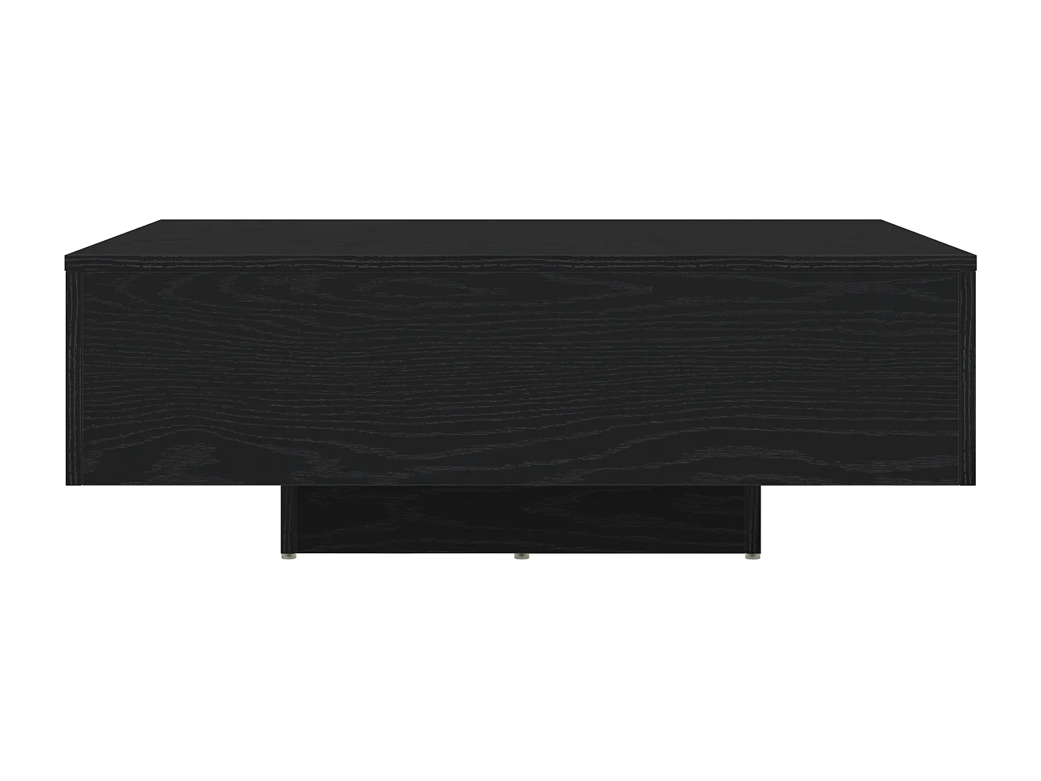 Table basse avec lumières LED Chêne noir 85x55x31 cm