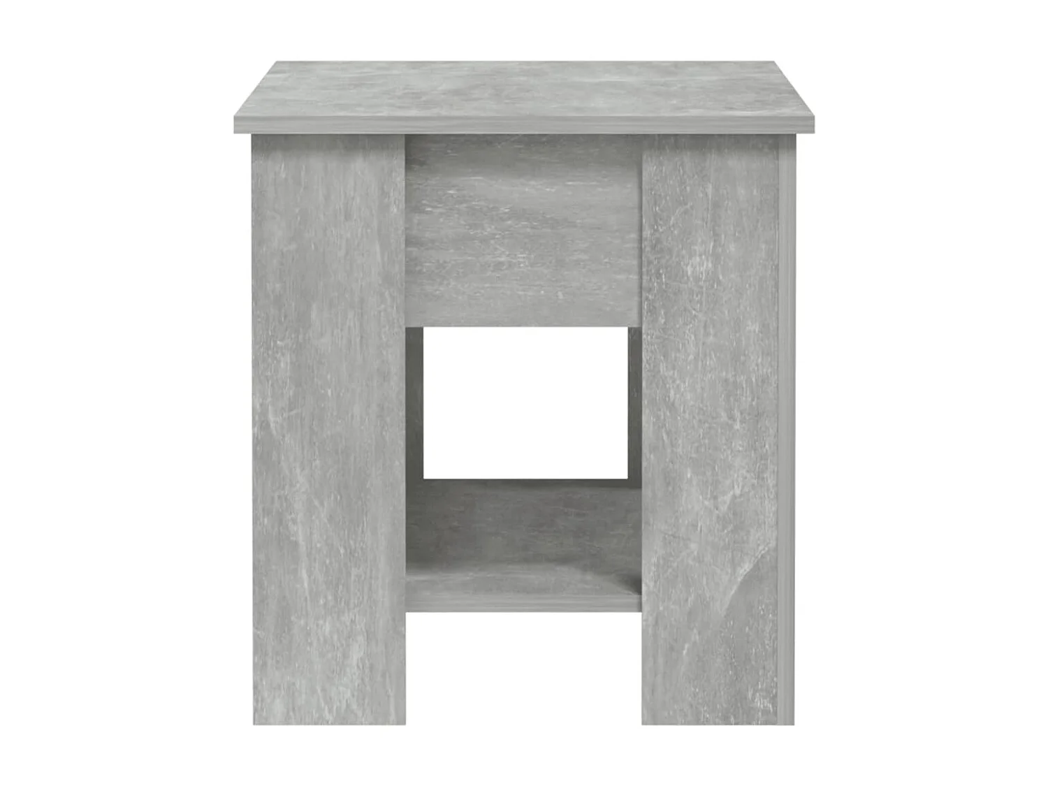 Table basse gris béton 101x49x52 cm bois d'ingénierie