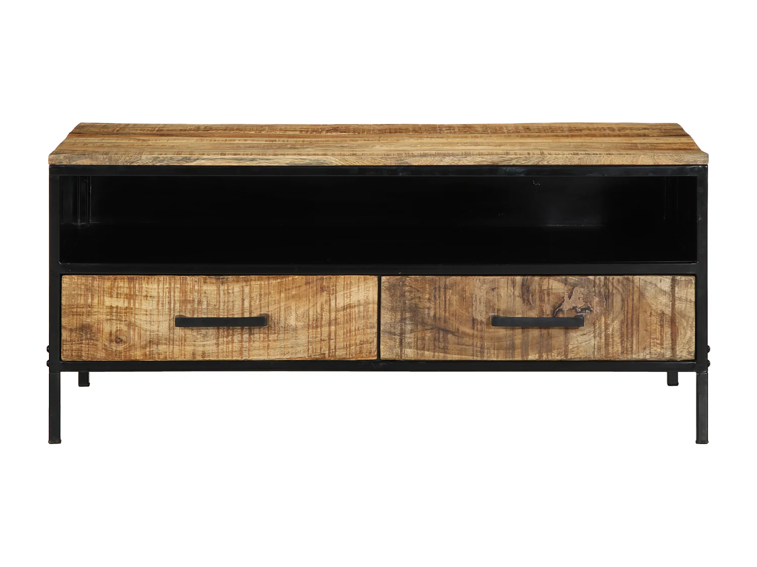Table Basse 90x50x40 cm Bois Massif Brut de Manguier