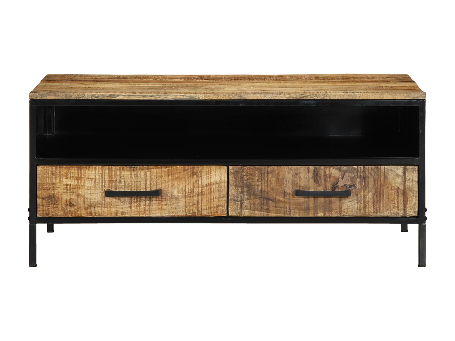 Table Basse 90x50x40 cm Bois Massif Brut de Manguier