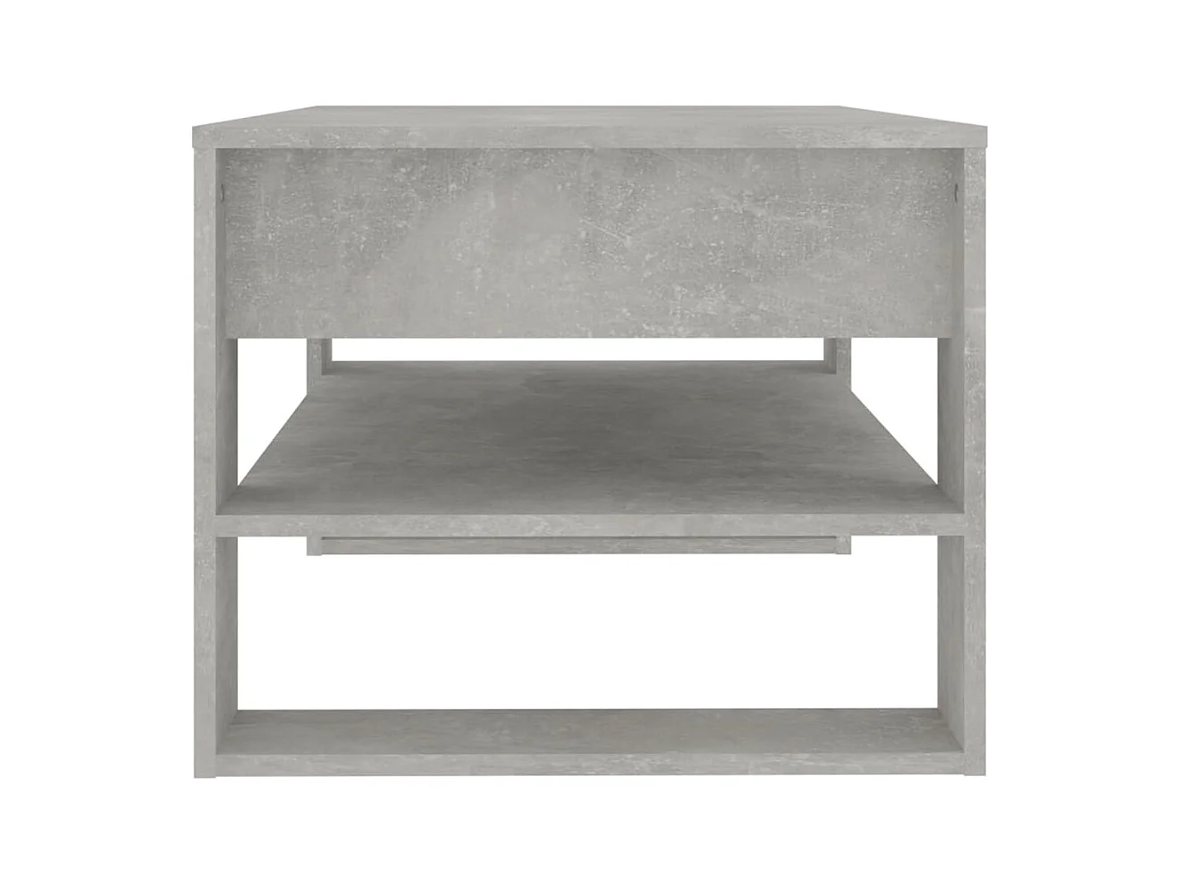 Table basse Gris béton 102x55x45 cm Bois d'ingénierie
