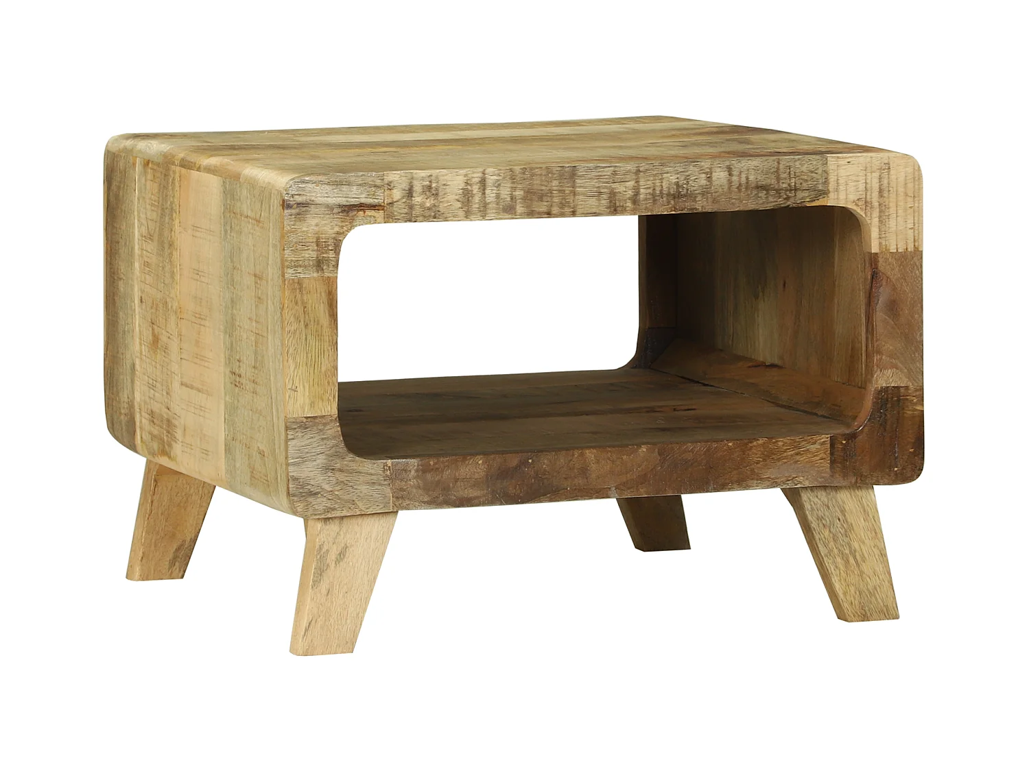 Table Basse 50x50x35 cm en Bois de Manguier Massif