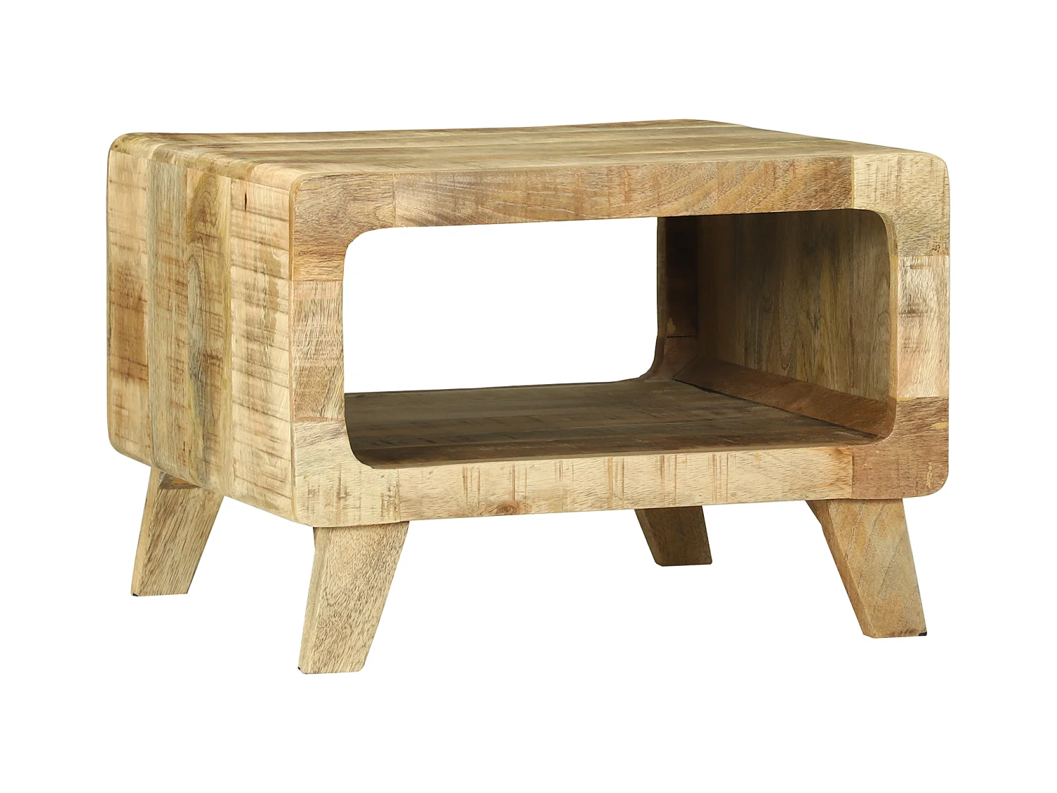 Table Basse 50x50x35 cm en Bois de Manguier Massif
