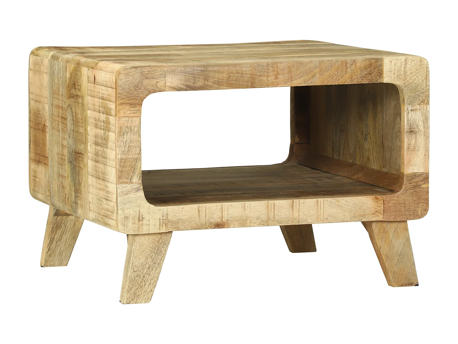 Table Basse 50x50x35 cm en Bois de Manguier Massif