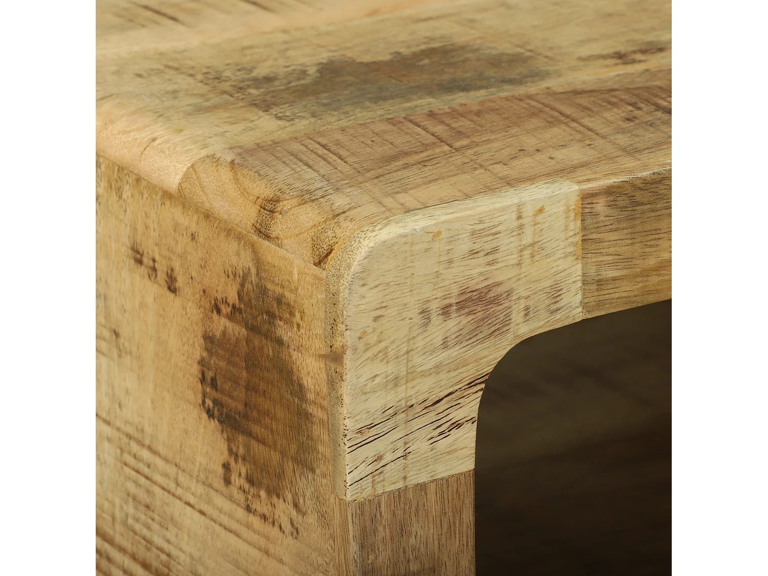 Table Basse 50x50x35 cm en Bois de Manguier Massif