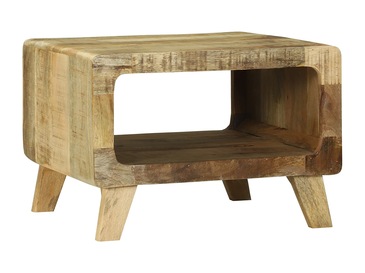 Table Basse 50x50x35 cm en Bois de Manguier Massif