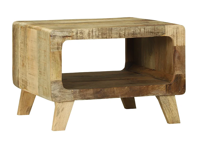 Table Basse 50x50x35 cm en Bois de Manguier Massif