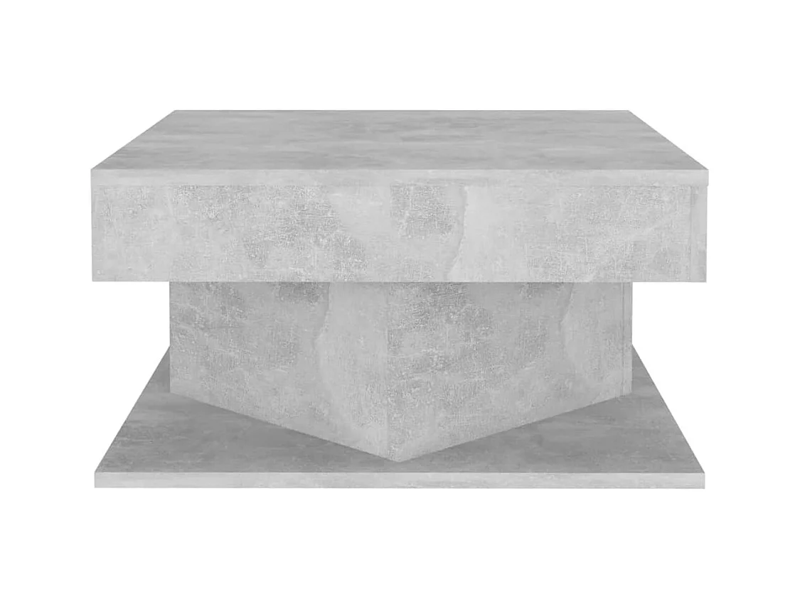 Table basse Gris béton 57x57x30 cm Bois d’ingénierie