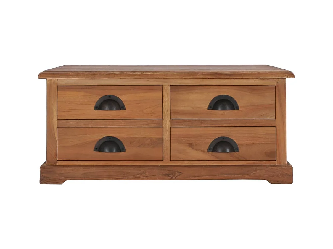 Mesa de centro 68x68x30 cm Madera maciza de teca