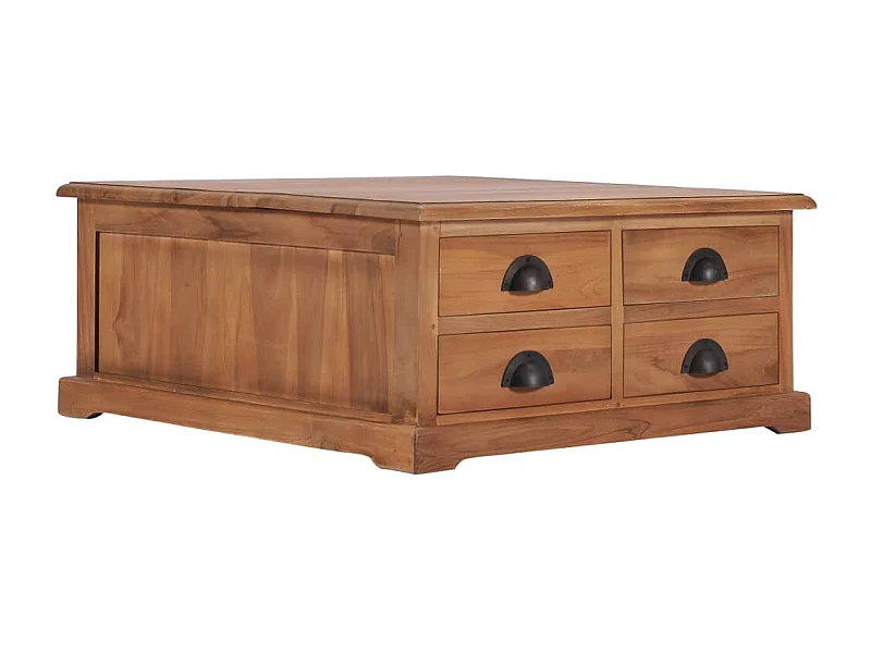 Table basse 68x68x30 cm Bois de teck solide