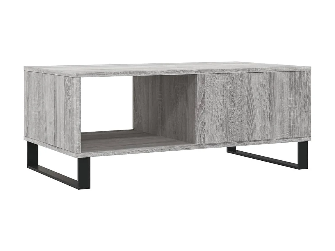 Table basse Sonoma gris 90x50x36,5 cm Bois d'ingénierie