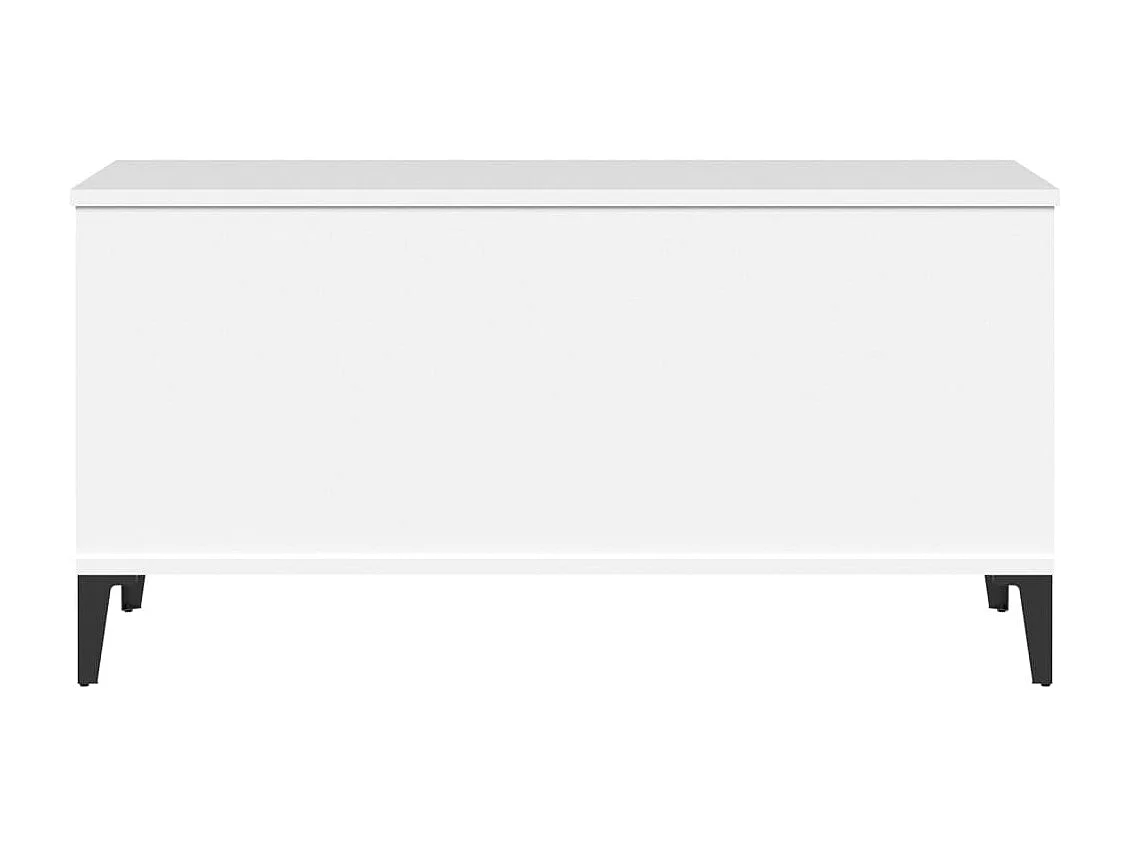 Table basse Blanc 90x44,5x45 cm Bois d'ingénierie