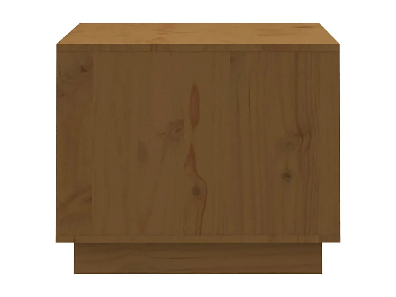 Tavolino da caffè color miele 120x50x40,5 cm in legno massello di pino