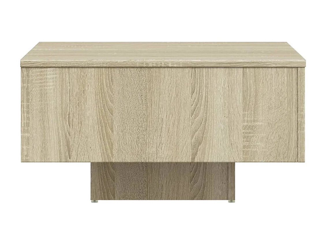 Table basse chêne sonoma 60x60x31,5 cm bois d'ingénierie