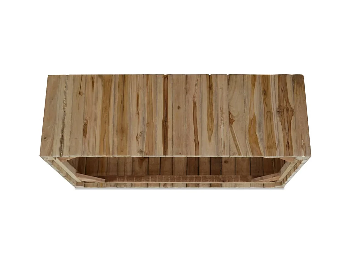 Table basse Teck véritable 90x50x30 cm
