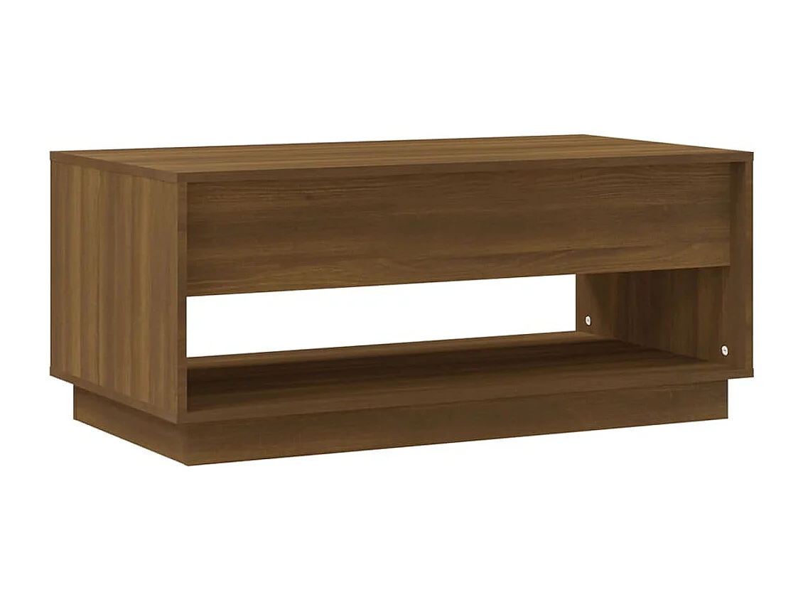 Table basse Chêne marron 102,5x55x44 cm Bois d'ingénierie
