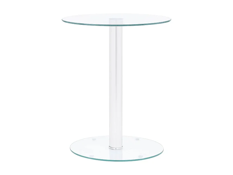 Table basse Transparent 40 cm Verre trempé