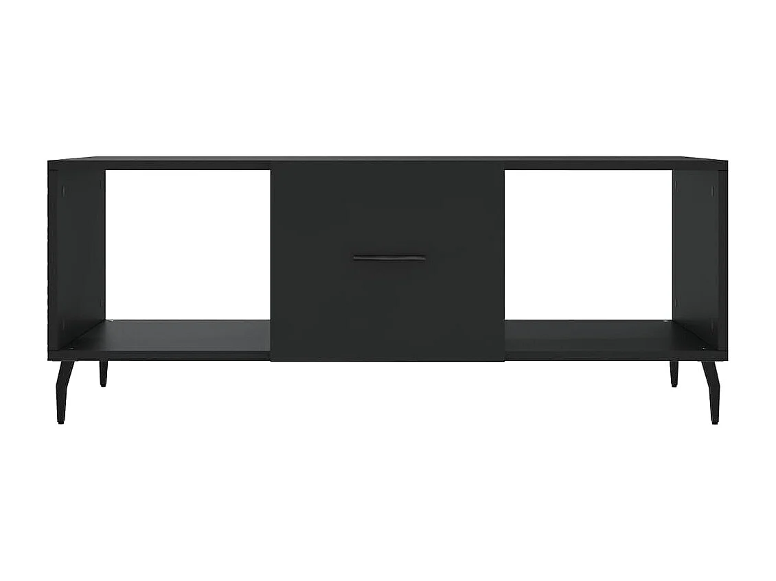Table basse noir 102x50x40 cm bois d'ingénierie