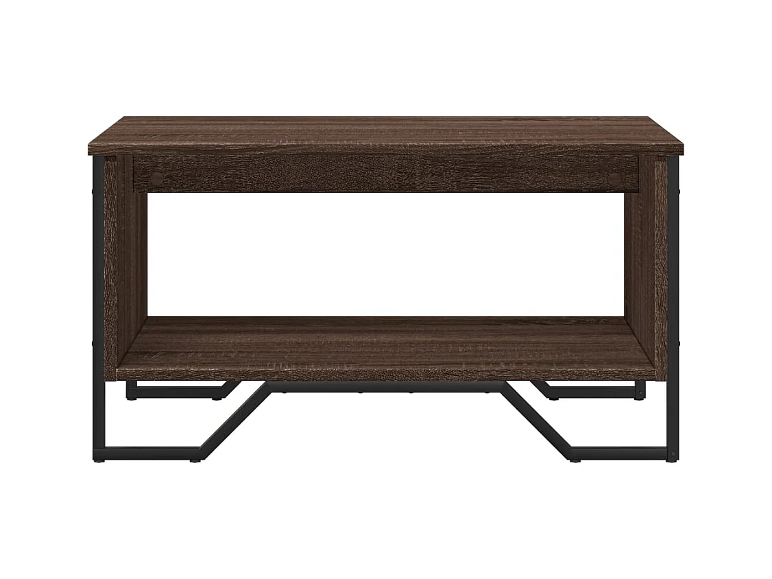 Tavolino da caffè in rovere marrone 75x51x40 cm in legno ingegnerizzato