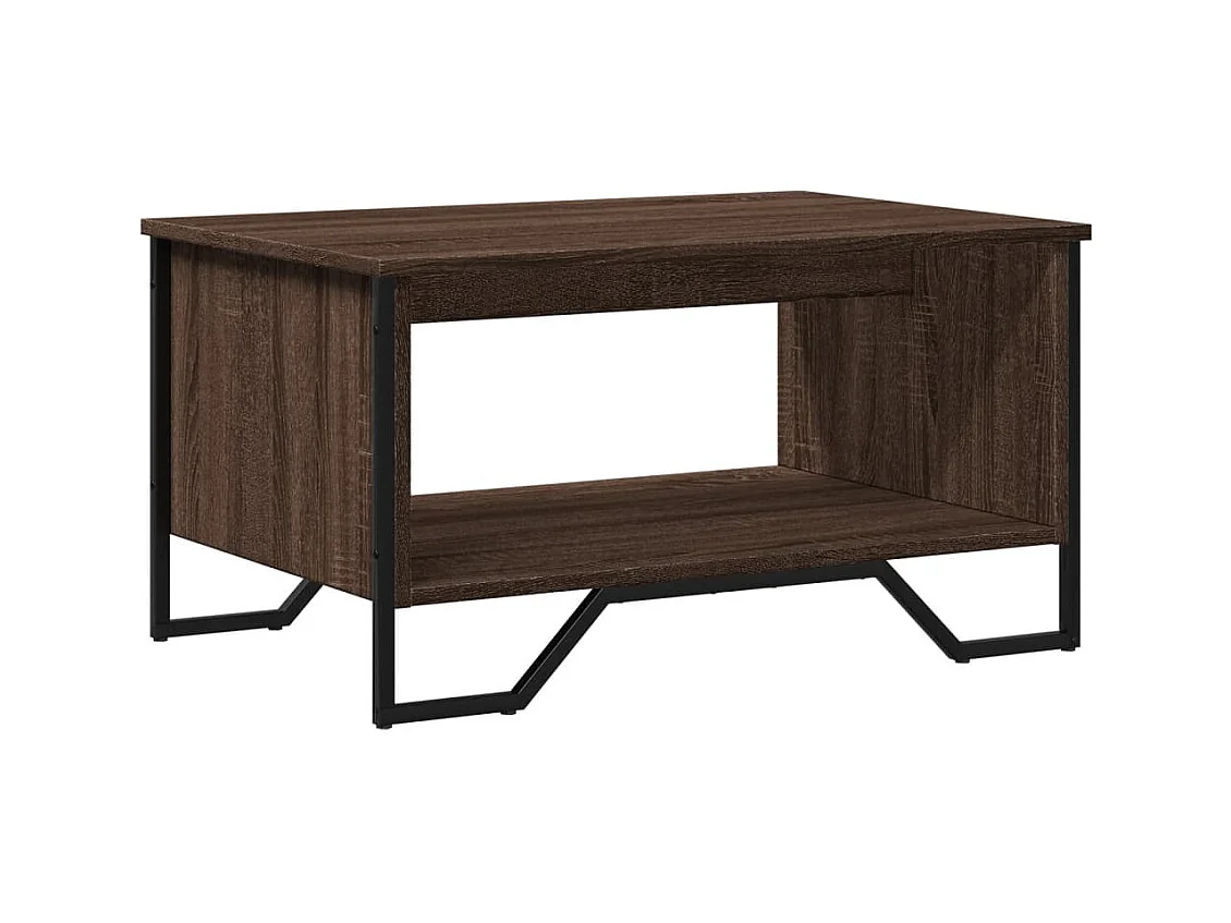 Tavolino da caffè in rovere marrone 75x51x40 cm in legno ingegnerizzato